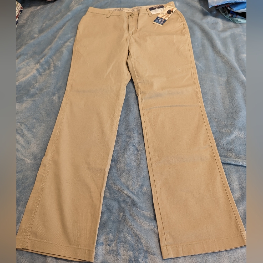Lee Riders Comfort Waist Khaki Pants Size 14